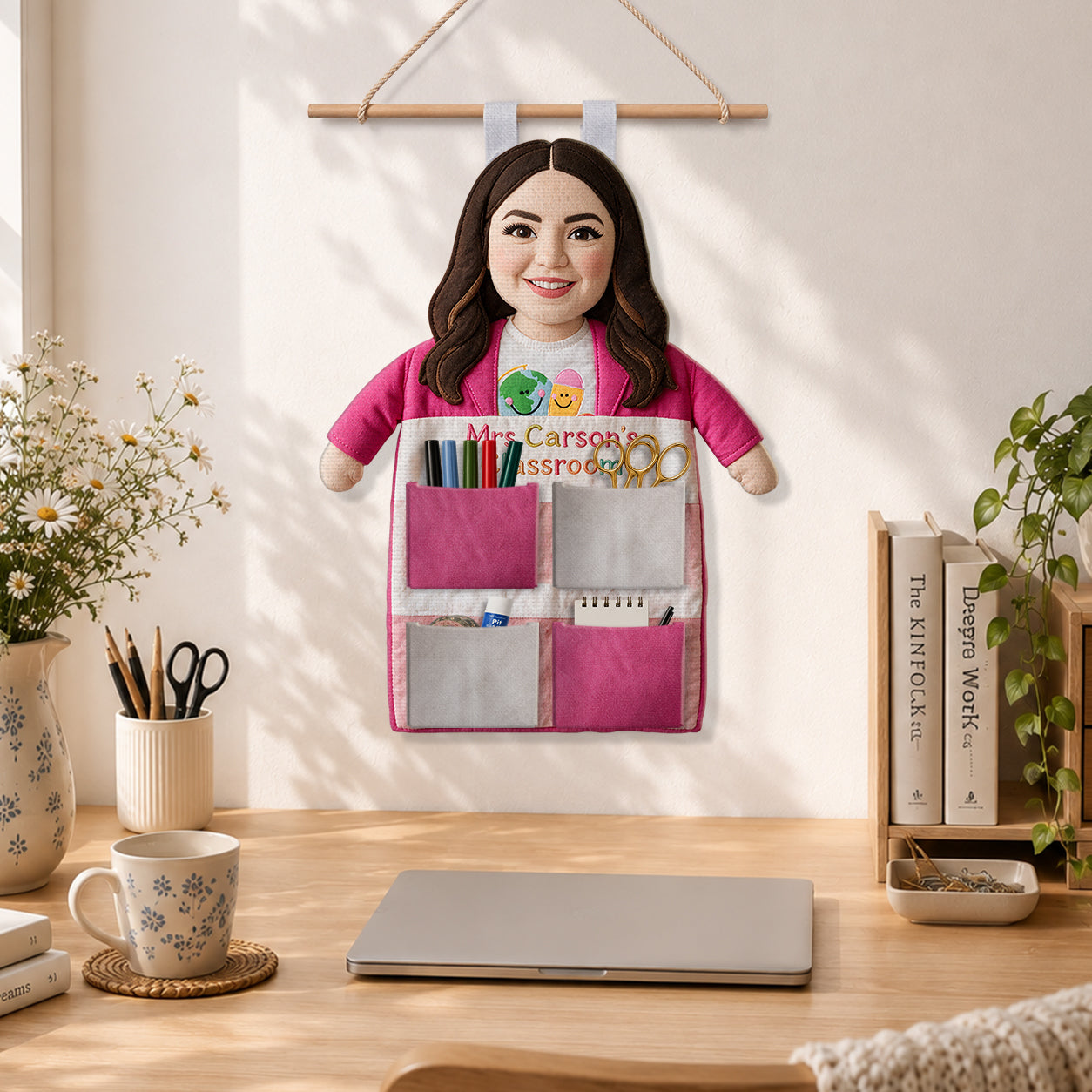Teacher’s Little Helper - Personalized Teacher Hanging Organizer