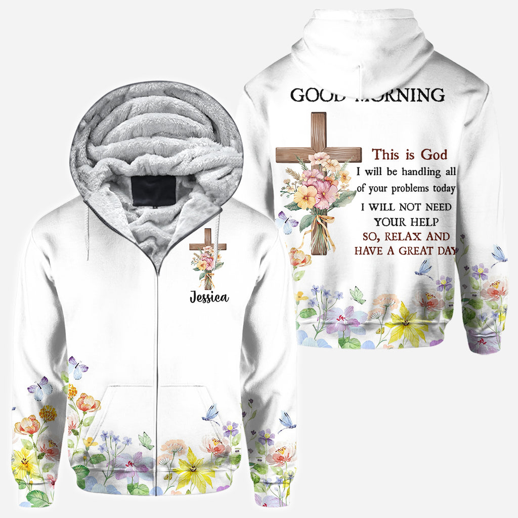 Good Morning This Is God - Personalized Christian All Over Shirt