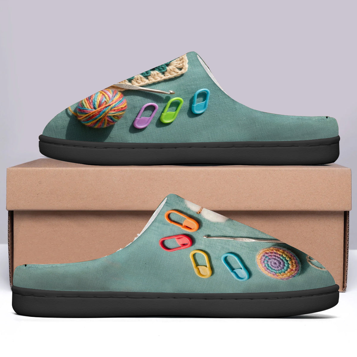 Hooked on Yarn - Personalized Crocheting Slippers