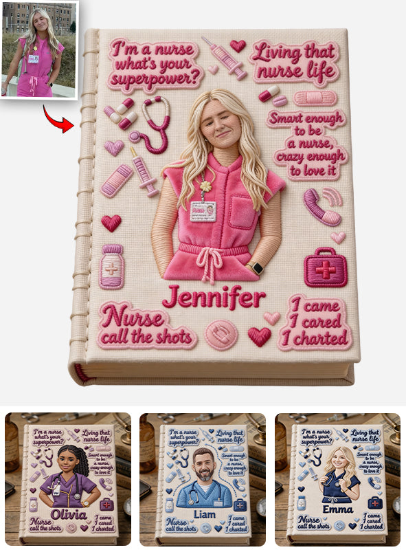 Nurse Journal - Personalized Nurse Leather Journal