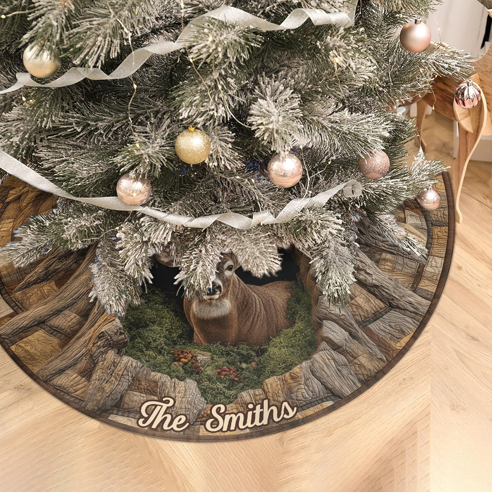 Love Hunting - Personalized Hunting Shaped Tree Skirt