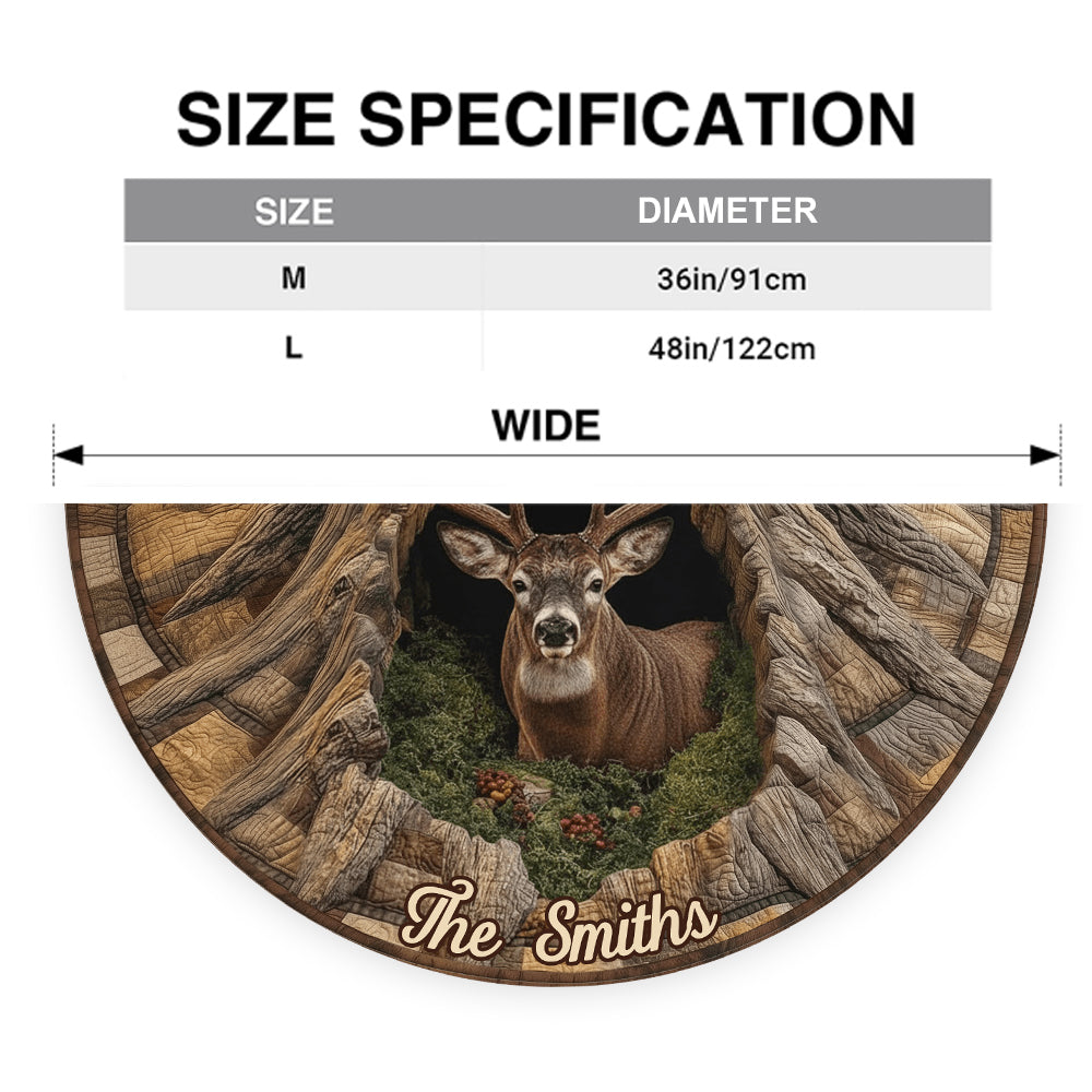 Love Hunting - Personalized Hunting Shaped Tree Skirt