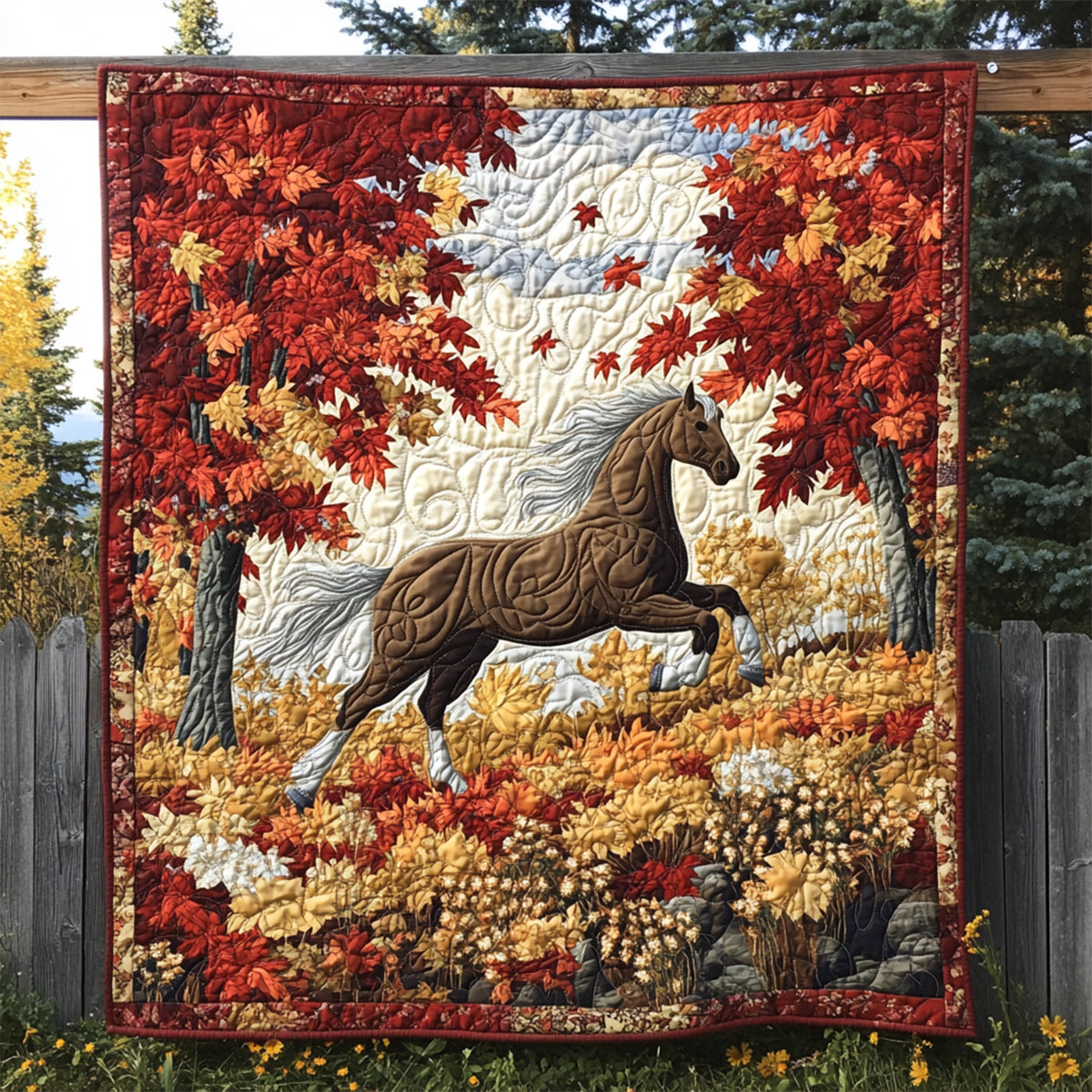 Golden Canter - Horse Blanket
