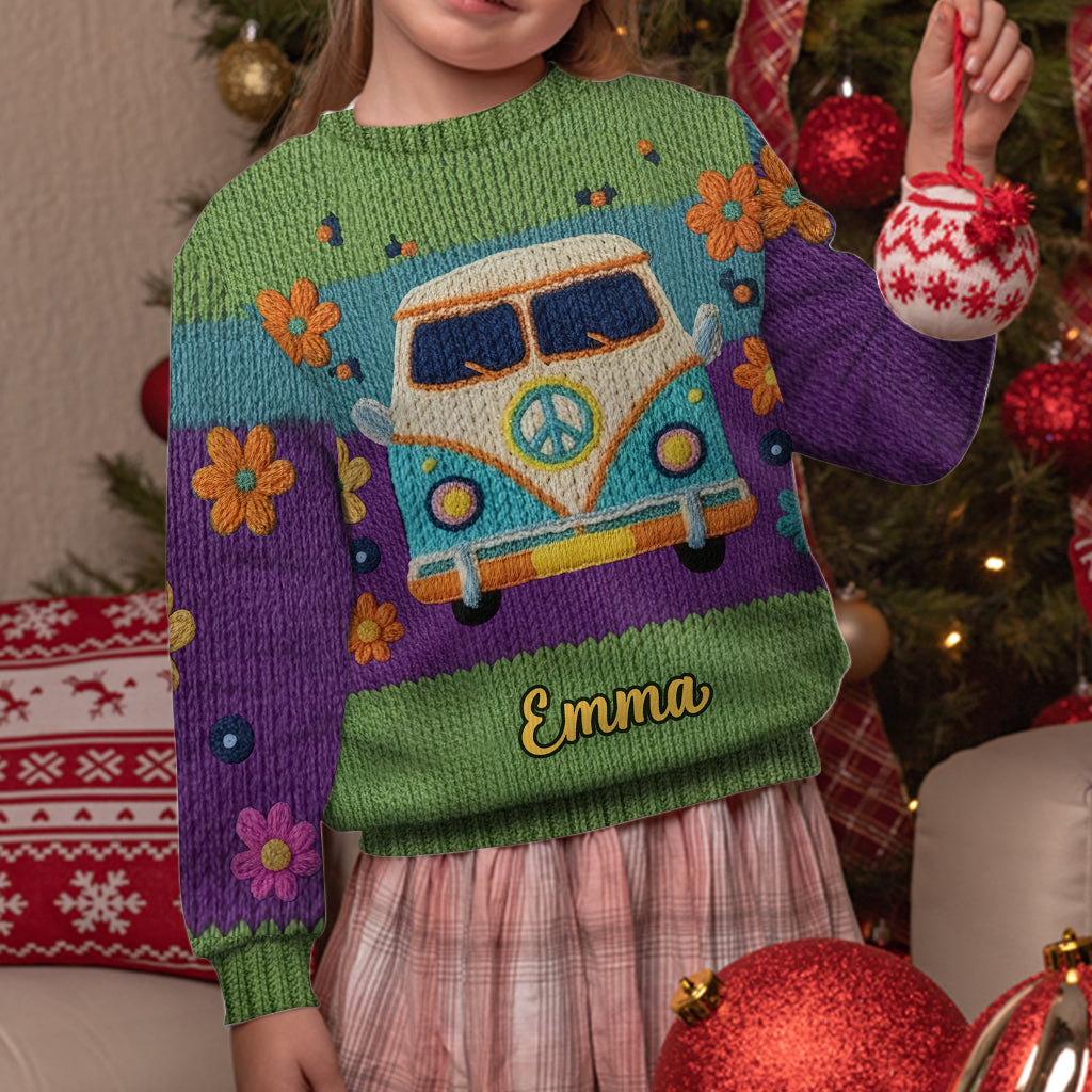 Hippie Souls - Personalized Hippie Ugly Sweater