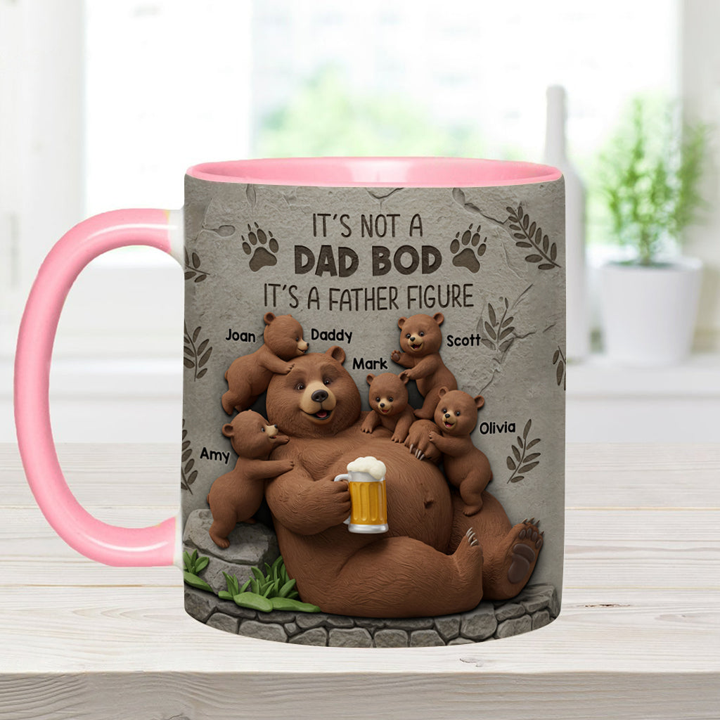 It's Not A Dad Bod - Personalized Father Accent Mug
