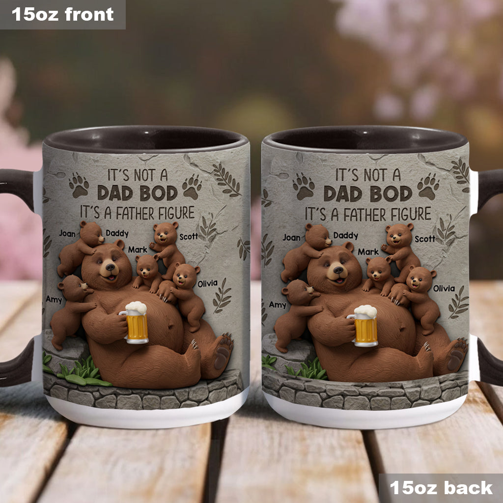 It's Not A Dad Bod - Personalized Father Accent Mug