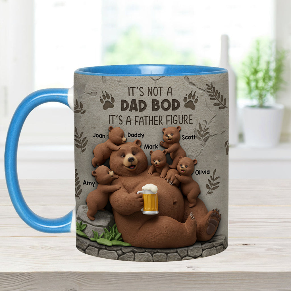 It's Not A Dad Bod - Personalized Father Accent Mug