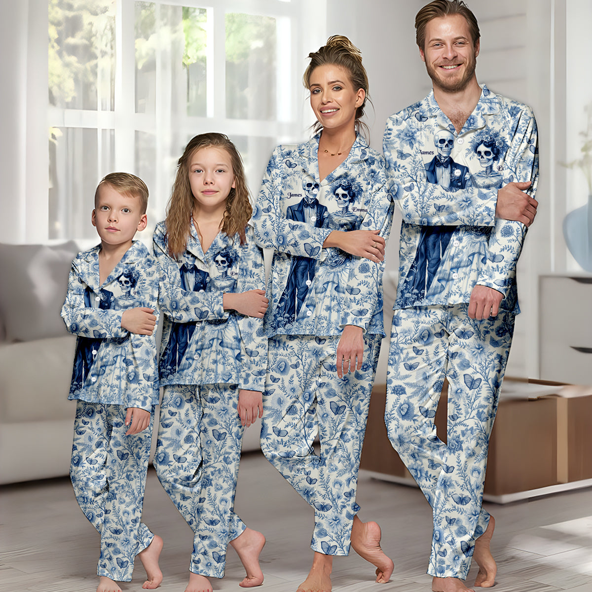 Until Death Do Us Part - Personalized Couple Button Down Pajamas
