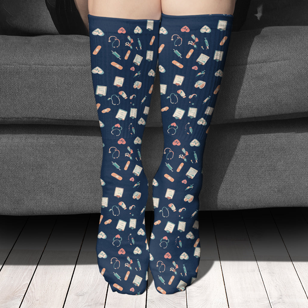 Night Shift Recovery - Personalized Nurse Socks
