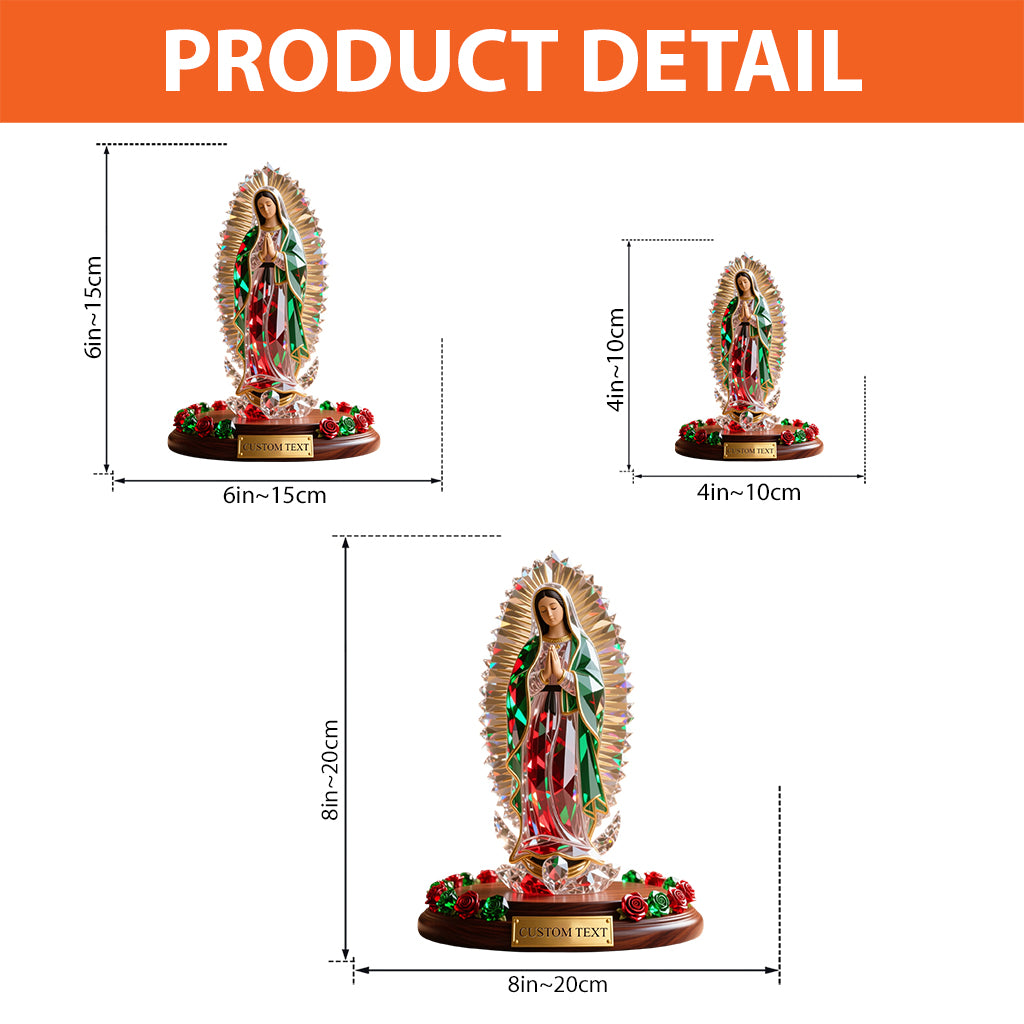 Our Lady Of Guadalupe - Personalized Christian Custom Shaped Acrylic Plaque
