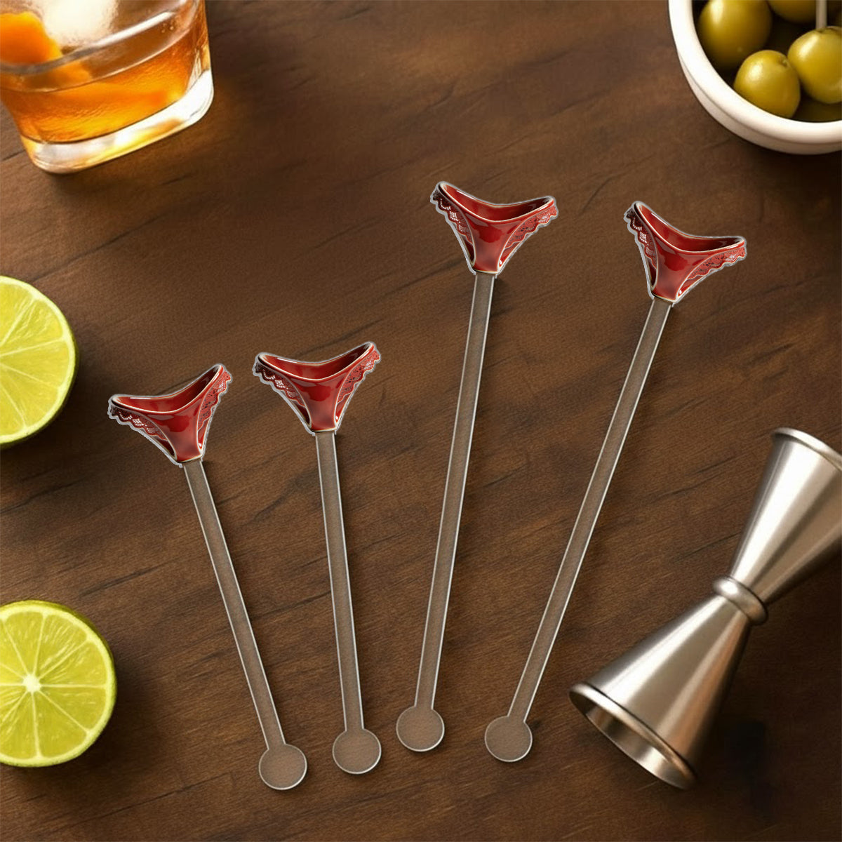 Cadeau idéal pour lui - Mug décoratif personnalisé « Couple épicé » avec agitateurs en acrylique