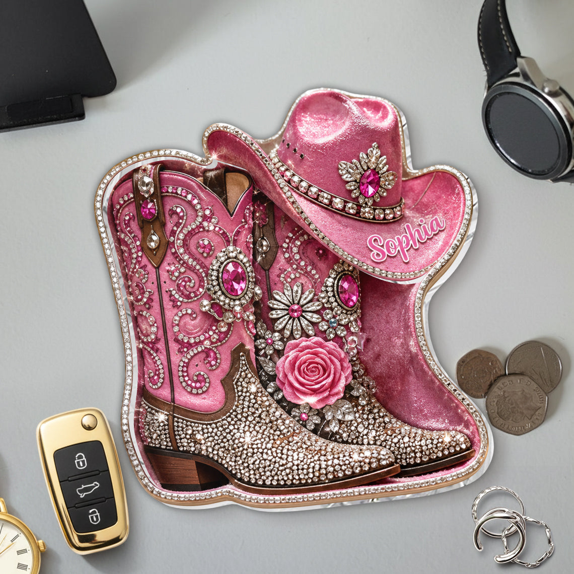Cowgirl Spirit - Personalisierbares Cowgirl Ablagefach