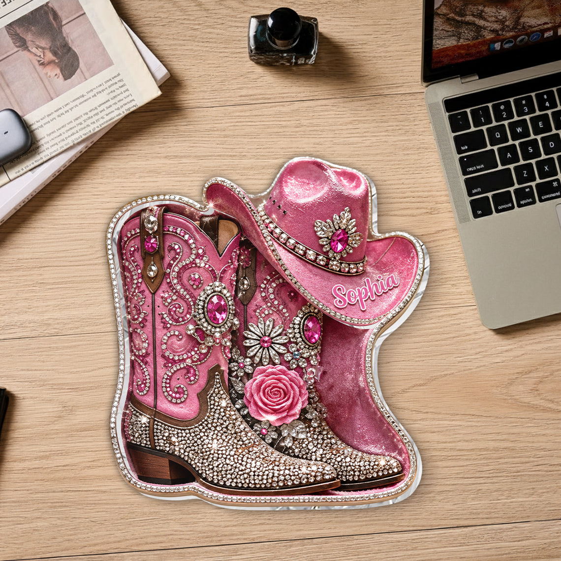 Cowgirl Spirit - Personalisierbares Cowgirl Ablagefach