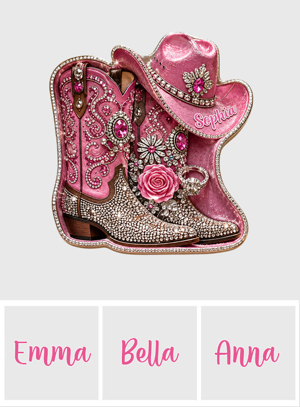 Cowgirl Spirit - Personalisierbares Cowgirl Ablagefach