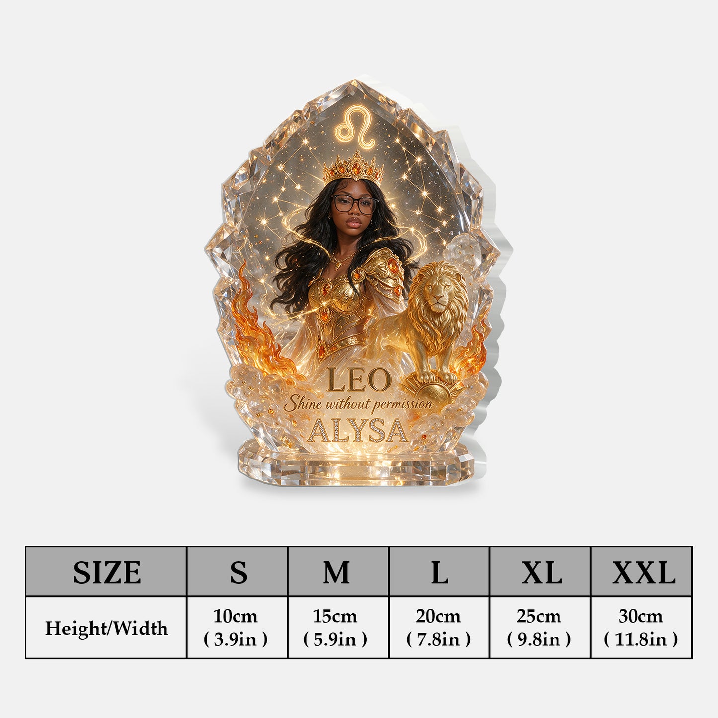 Custom From Any Photo - Personalized Horoscope 2-Side Printed Acrylic Plaque