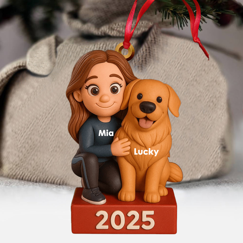 Merry Woofmas - Personalized Dog Transparent Ornament