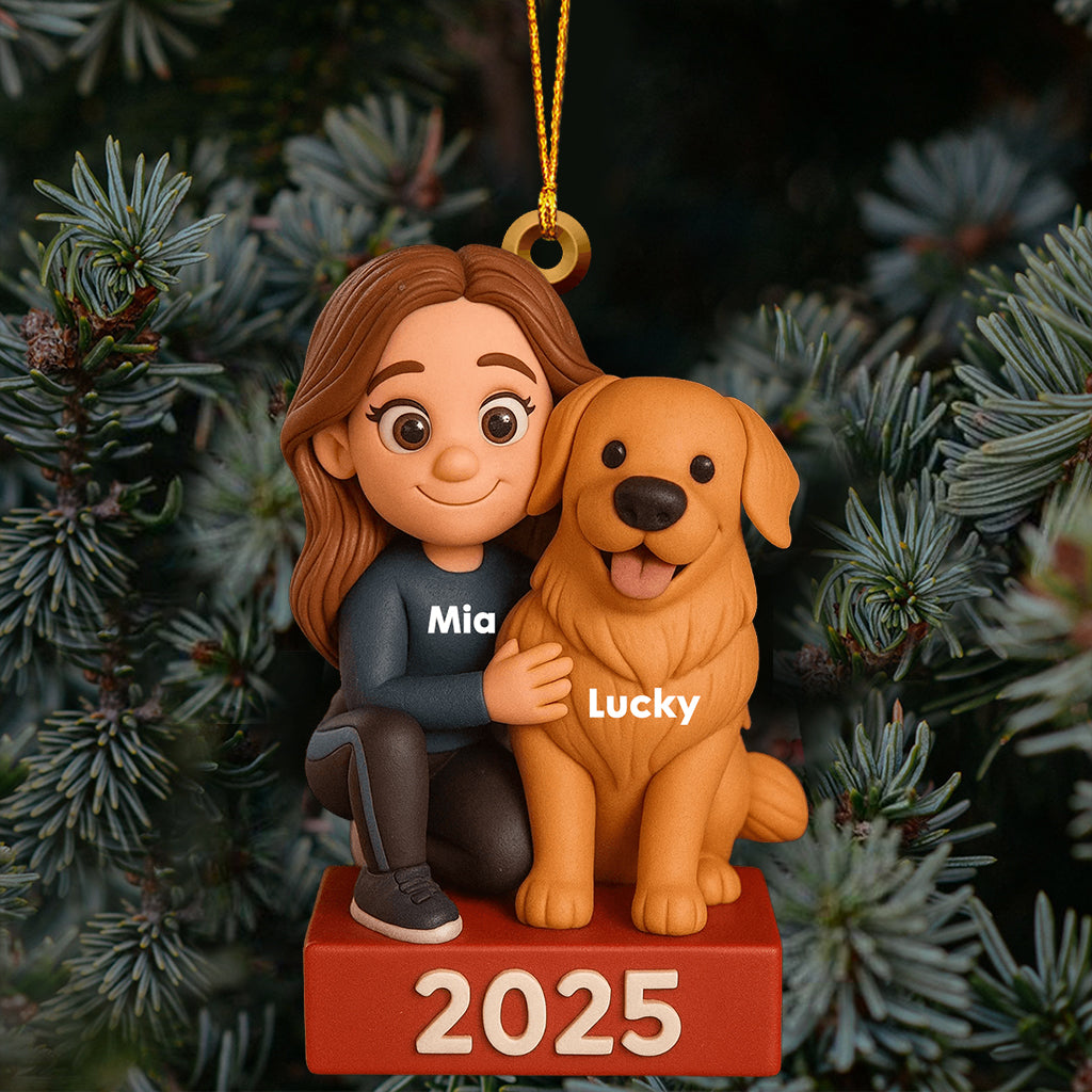 Merry Woofmas - Personalized Dog Transparent Ornament