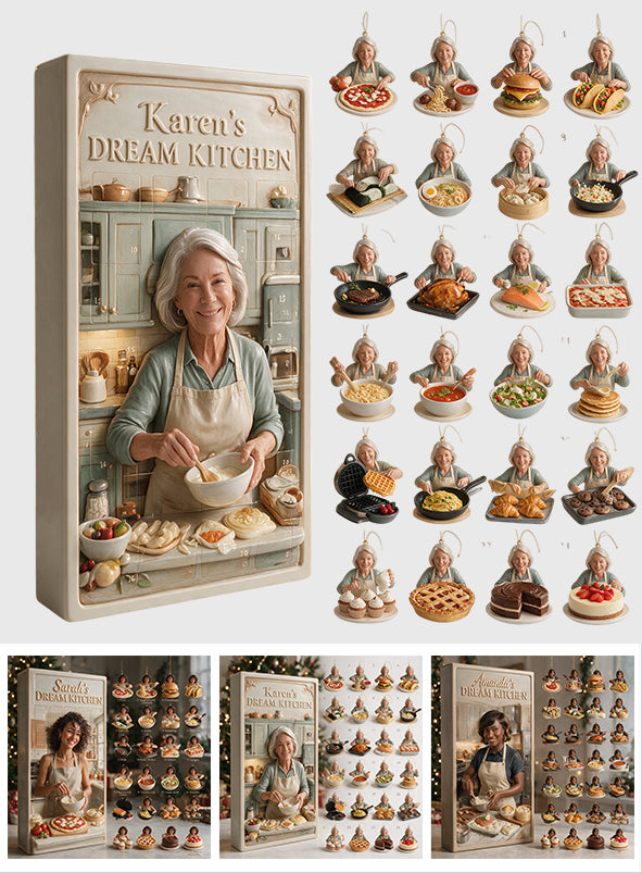 Dream Kitchen - Personalized Cooking Advent Calendar With Ornaments