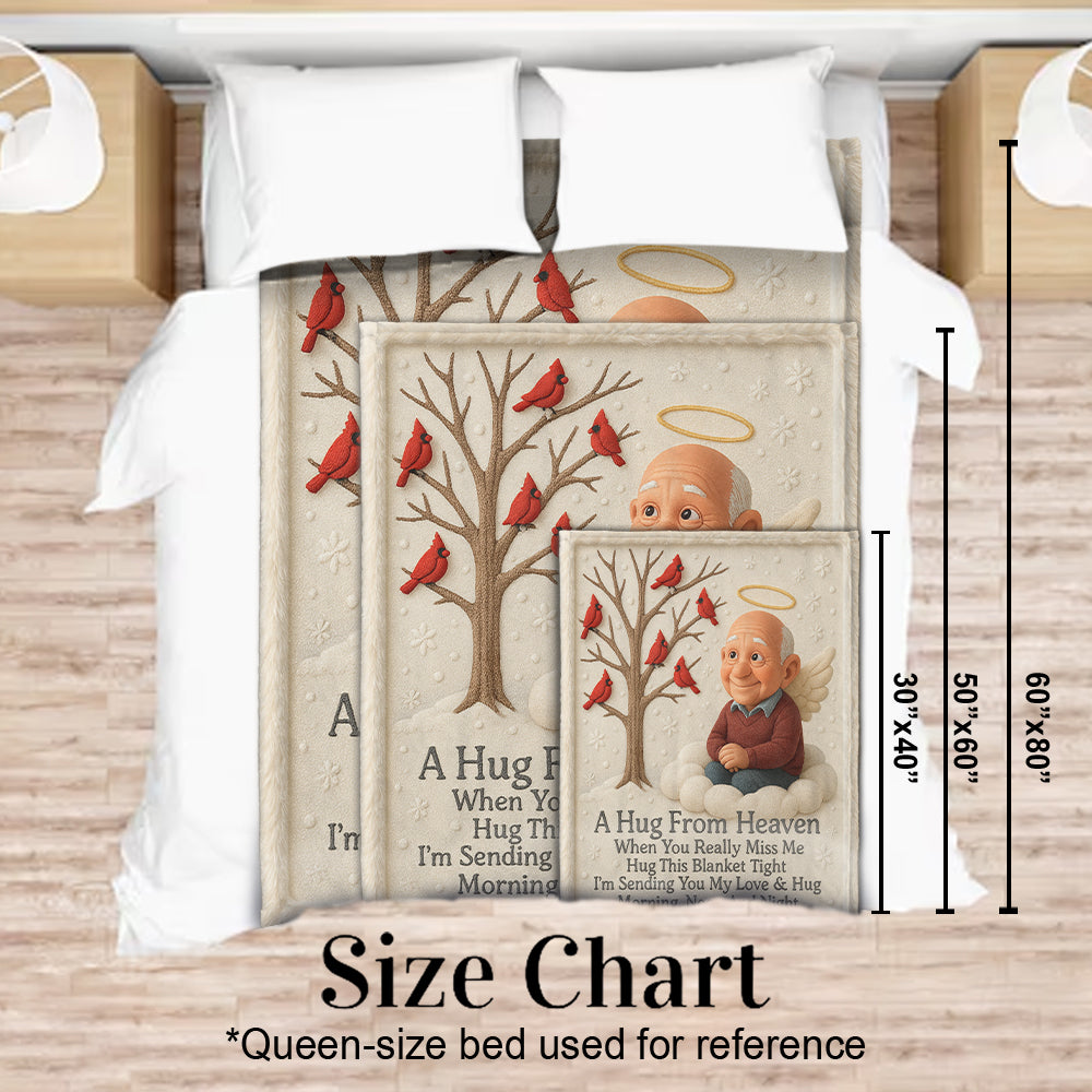 A Hug From Heaven - Personalized Memorial Blanket