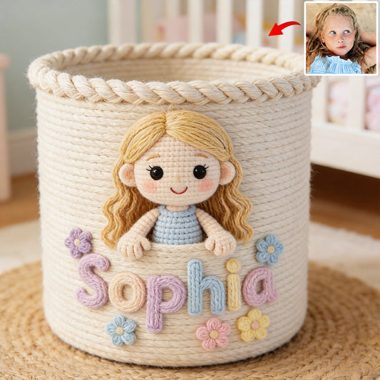 Custom Any Photo - Personalized Kid Storage Basket