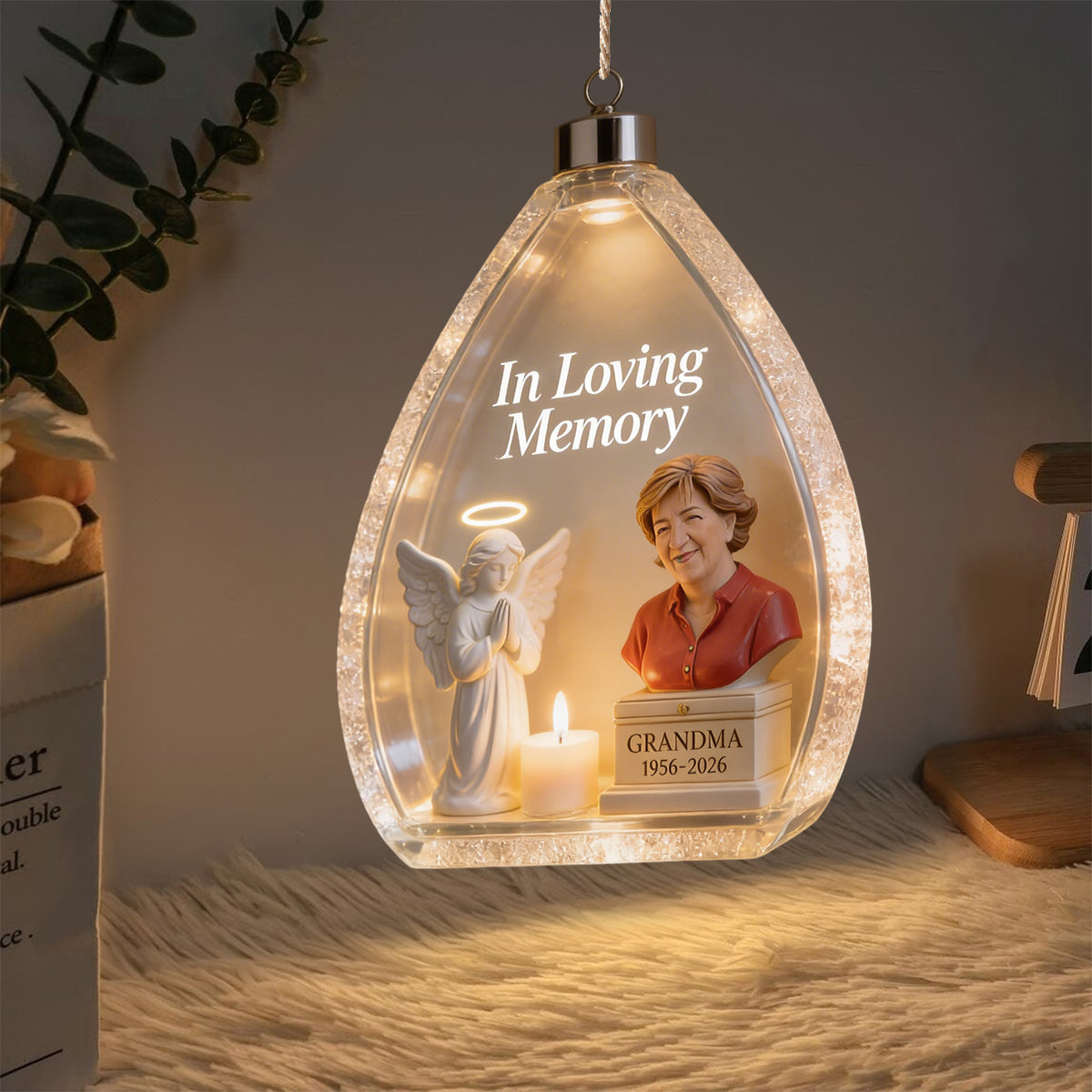 In Loving Memory - Personalized Memorial LED Light Acrylic Sign