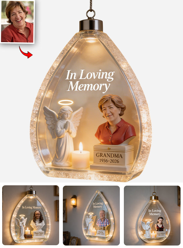 In Loving Memory - Personalized Memorial LED Light Acrylic Sign