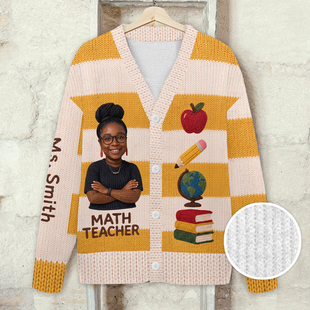 Jede Foto-Liebe als Lehrer - Personalisierter Lehrer Cardigan