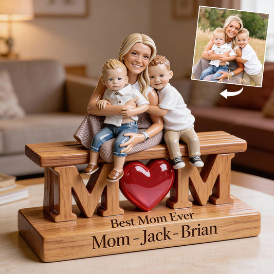 Custom Any Photo - Forever Link Together - Personalized Mother Custom Shaped Acrylic Plaque