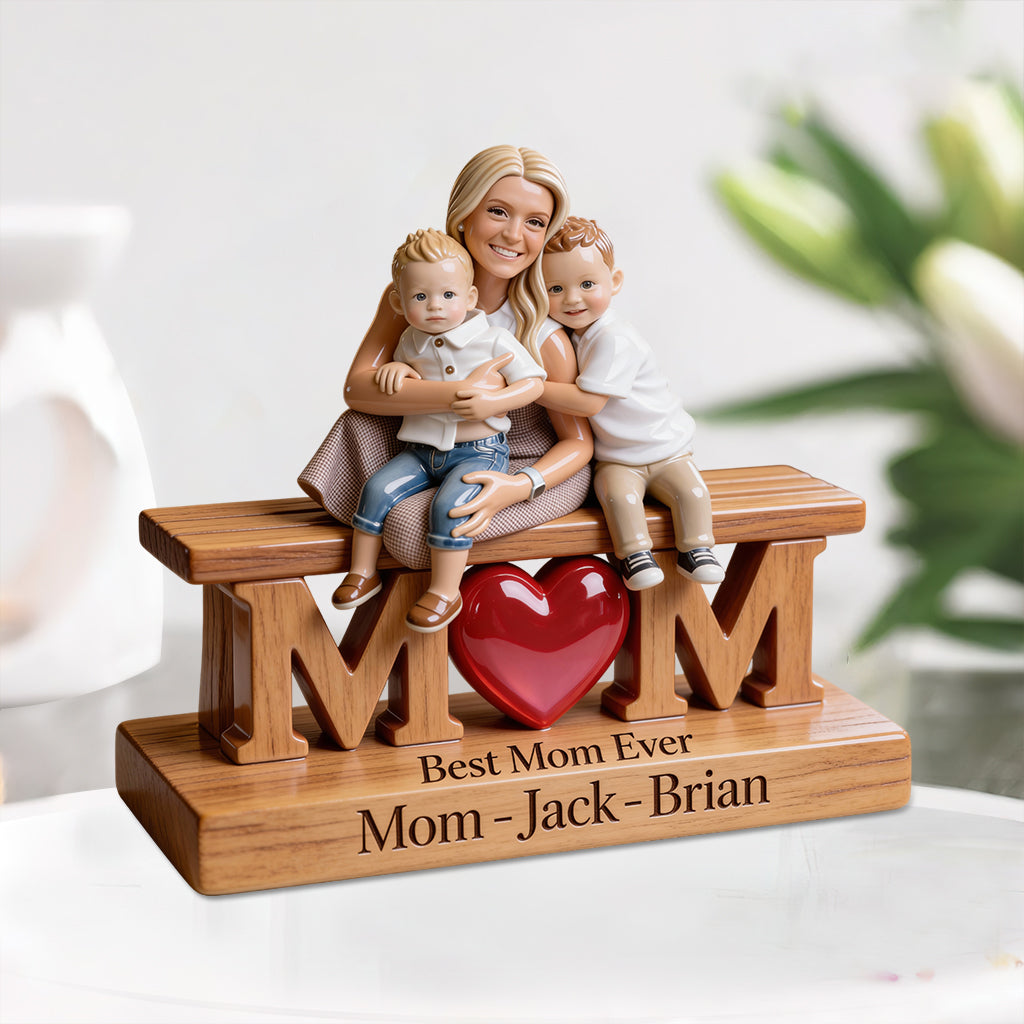 Plaque acrylique personnalisée avec photo - Un lien éternel - Plaque en acrylique personnalisée pour maman