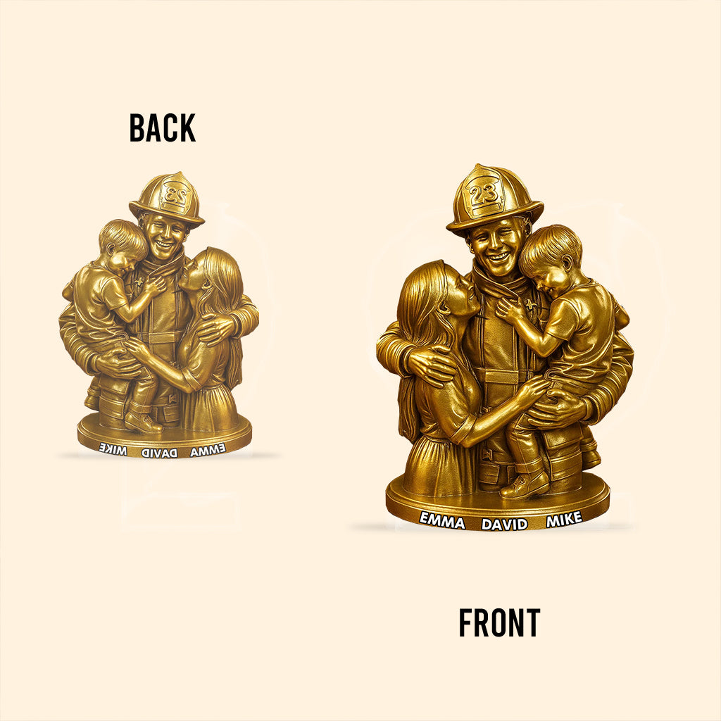 Any Photo - Personalized Firefighter Custom Shaped Acrylic Plaque