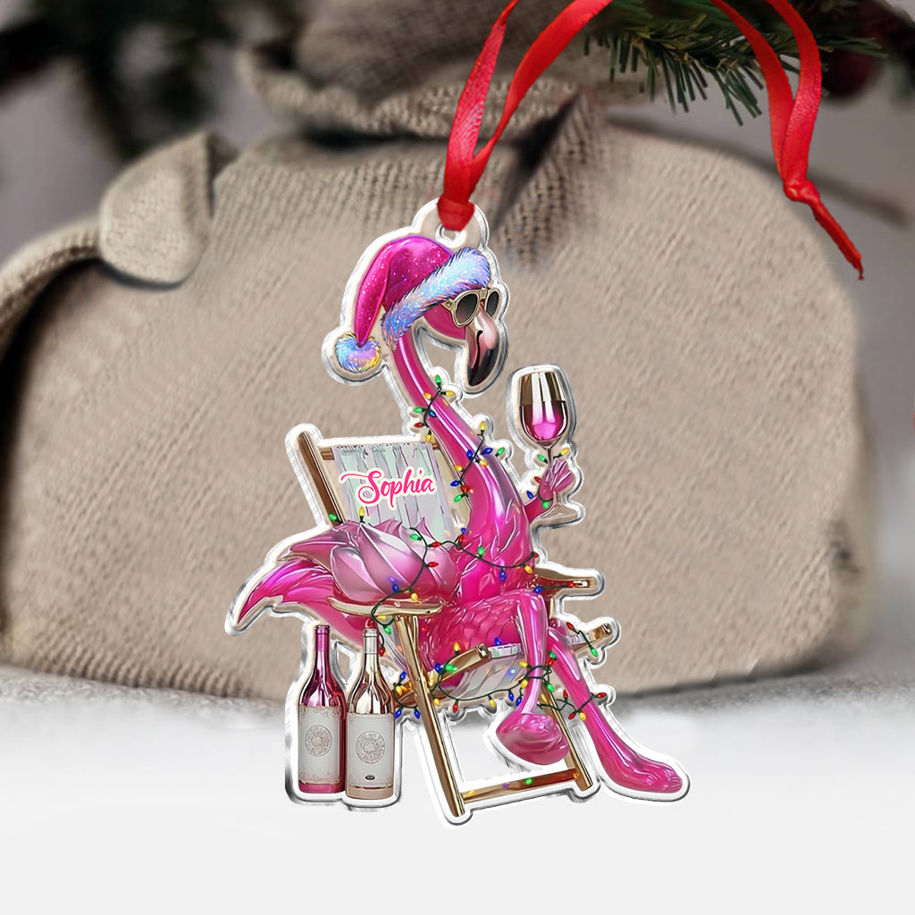 Magnifique flamant rose - Ornement flamant rose personnalisé