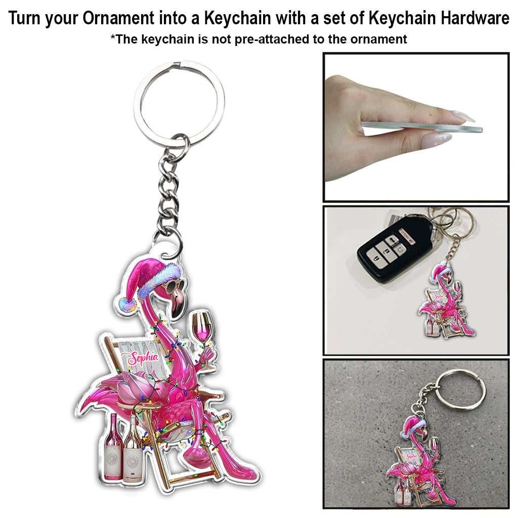 Magnifique flamant rose - Ornement flamant rose personnalisé