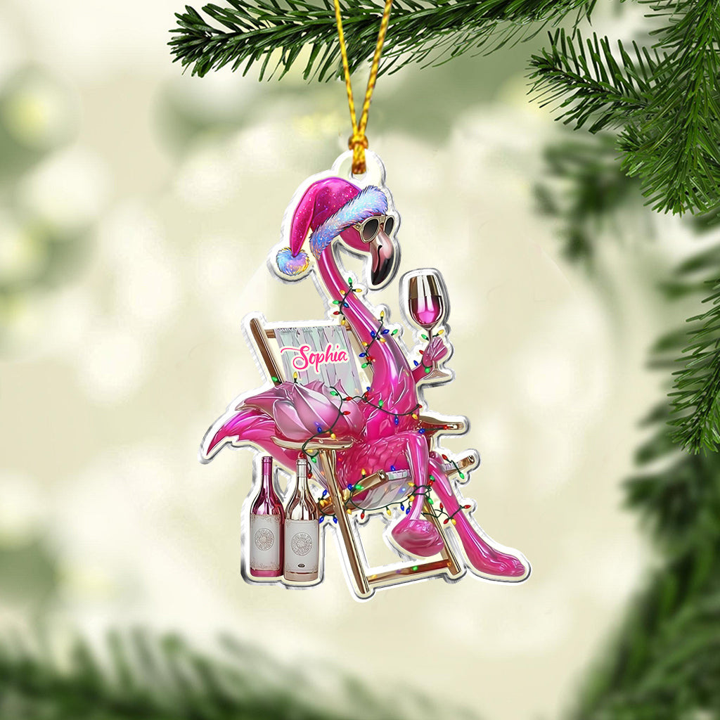 Magnifique flamant rose - Ornement flamant rose personnalisé