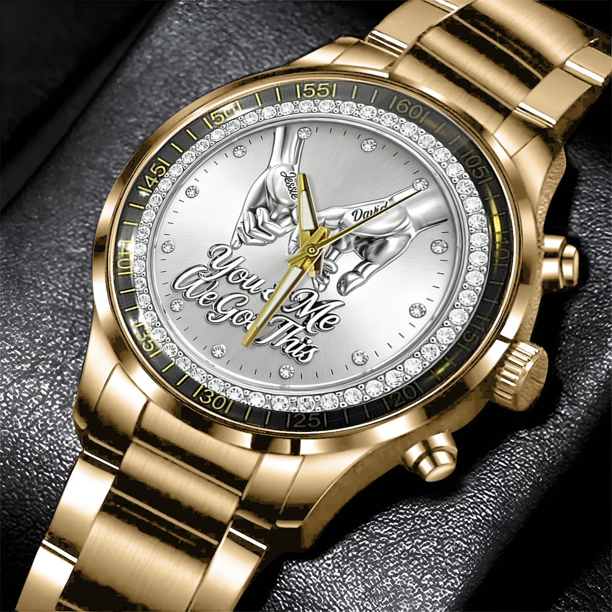 You & Me We Got This - Personalized Couple Hand Watch