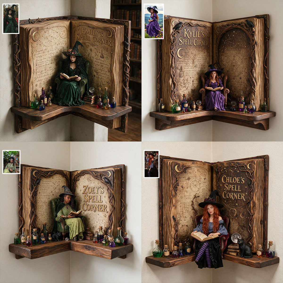 My Spell Corner - Personalized Witch Corner Rack