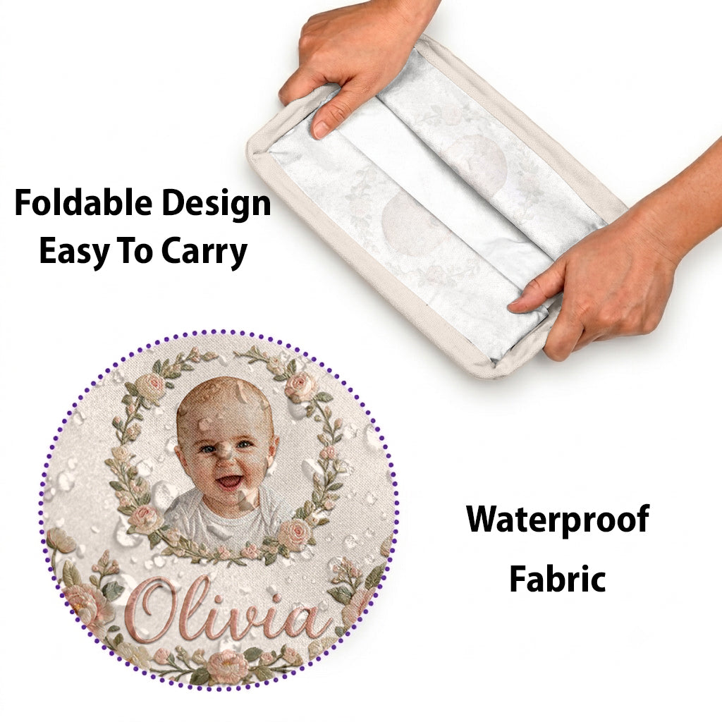 Baby Organization, Nursery, Newborn Keepsake - Personalized Newborn Rectangle Storage Basket