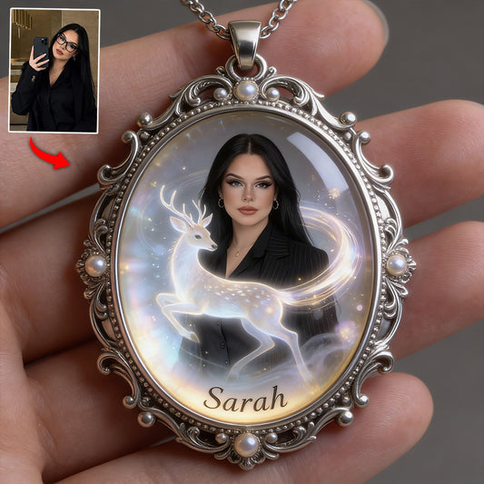 Your Spirit Animal - Personalized Spirit Animal Shaped Metal Pendant Necklace