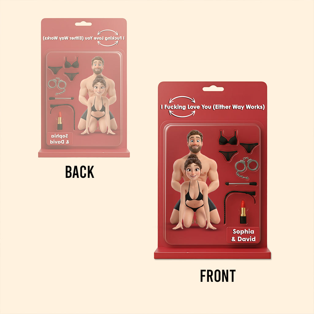 Cartoon Couple - Personalized Couple Custom Shaped Acrylic Plaque