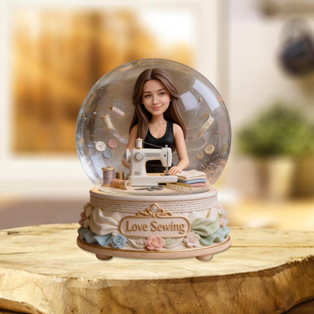 Erinnerungsstück für Nähbegeisterte – personalisierte Acrylplakette in individueller Form