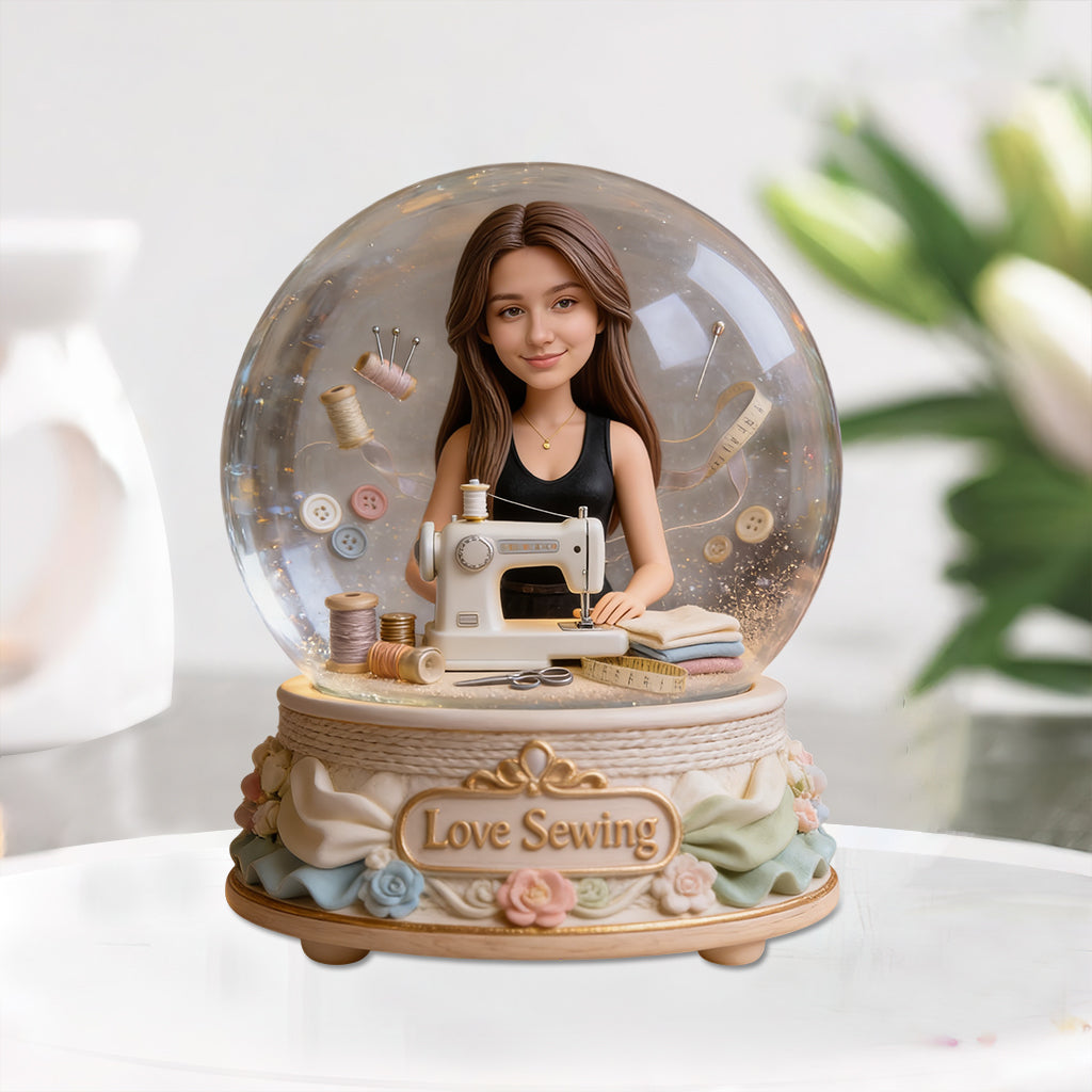 Erinnerungsstück für Nähbegeisterte – personalisierte Acrylplakette in individueller Form