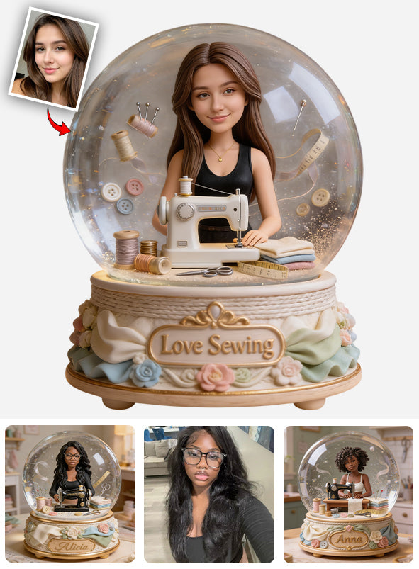 Erinnerungsstück für Nähbegeisterte – personalisierte Acrylplakette in individueller Form