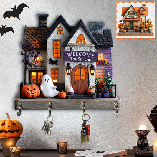 Porte-clés familial personnalisé Happy Family - Porte-clés sur mesure en forme de famille