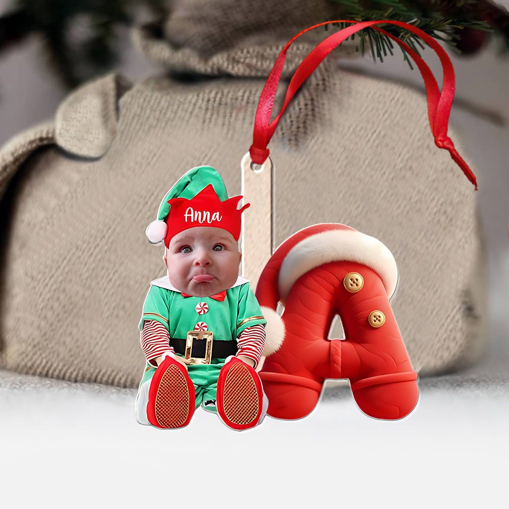 Merry Xmas - Personalized Kid Transparent Ornament