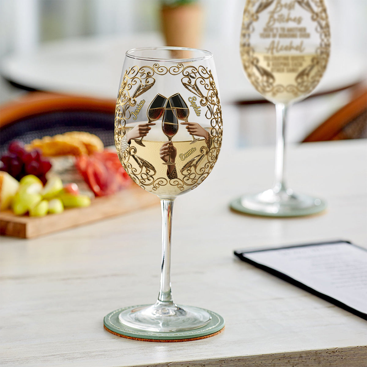 Best B*tches - Personalized Bestie Wine Glass With Long Stem