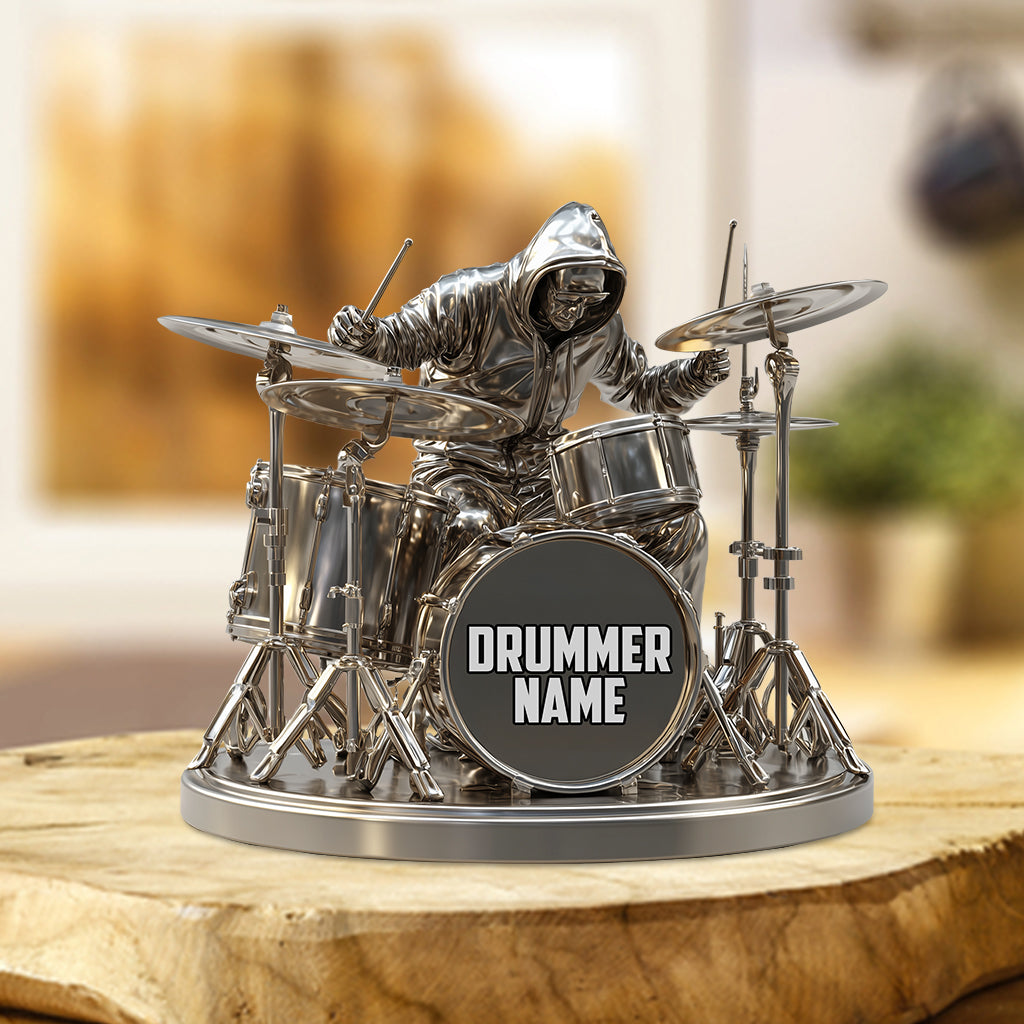 Cool Drummer - Personalized Drummer Custom Shaped Acrylic Plaque