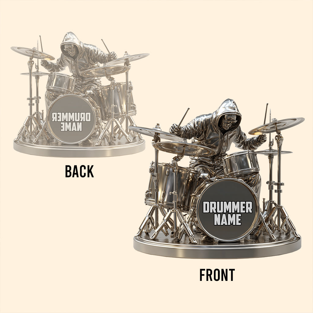 Cool Drummer - Personalized Drummer Custom Shaped Acrylic Plaque