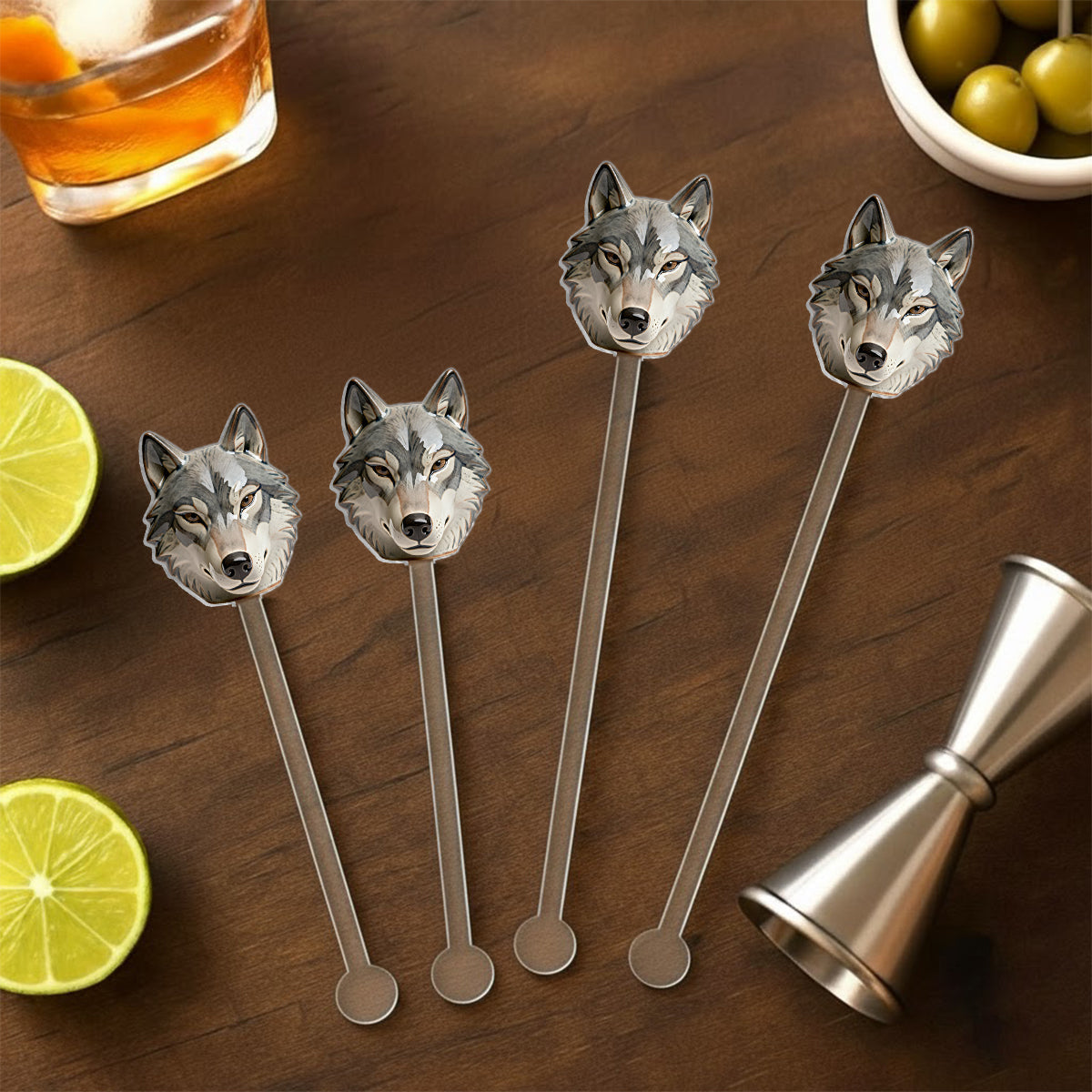 Mug personnalisé à partir de n'importe quelle photo - Coffret de chasse avec agitateurs en acrylique