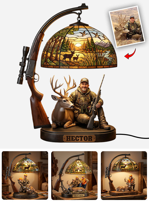Custom Any Photo Love Hunting - Personalized Hunting Acrylic LED Night Light
