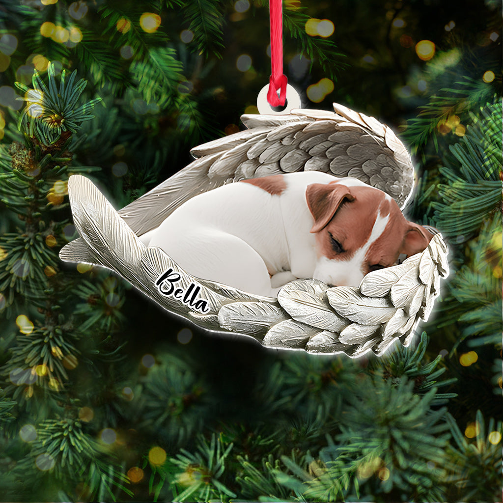 Angel Wings Dogs Cats Pet Lovers - Personalized Dog Ornament