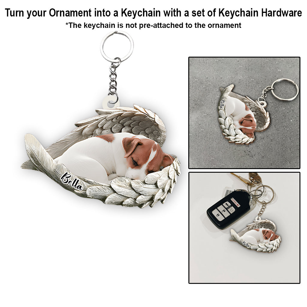 Angel Wings Dogs Cats Pet Lovers - Personalized Dog Ornament